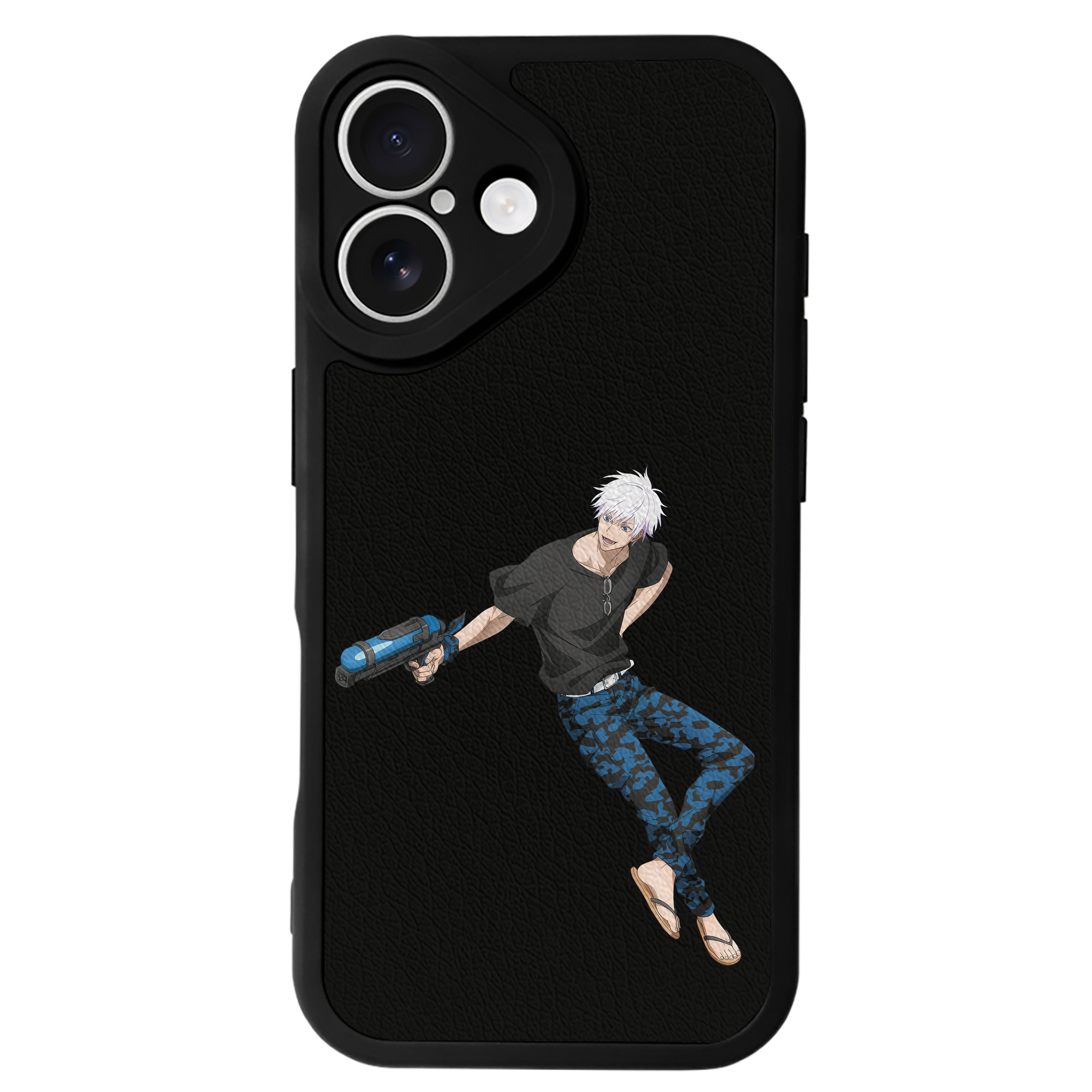 （画像用） 呪術廻戦 Jujutsu Kaisen 【iPhone 16シリーズ対応】シリコンスマホケース（レザー調） 材質：シリコン